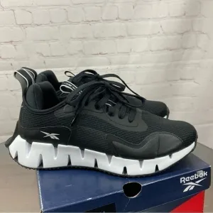 REEBOK ZIG DYNAMICA MENS RUNNING SHOES size 7 black top white sole nib