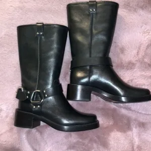 Reformation Black Leather Women's Boots