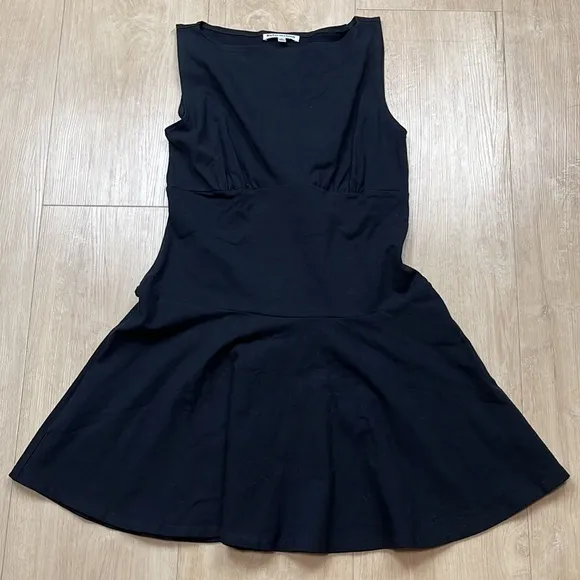 Reformation Mayve Sleeveless Mini Dress Black LARGE