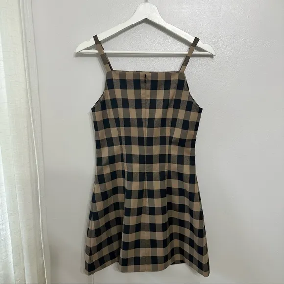 Reformation Phillipa Dress Brown Plaid