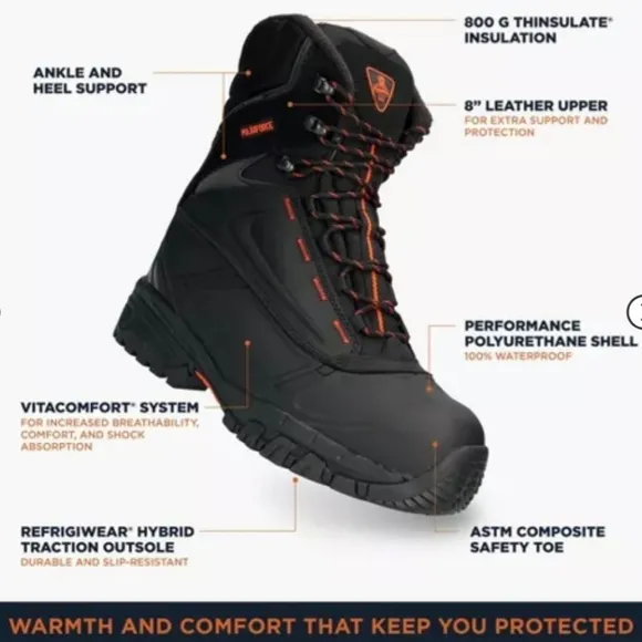 Refrigiwear PolarForce MAX Waterproof Work Boots