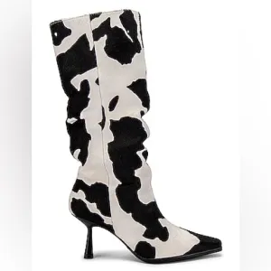 Revolve Black and White Women's Boots