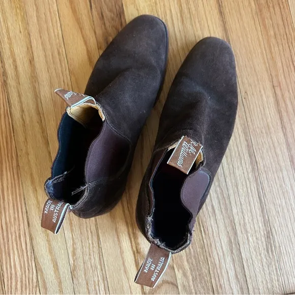 R.M. Williams Comfort Craftsman Brown Suede Chelsea Boots