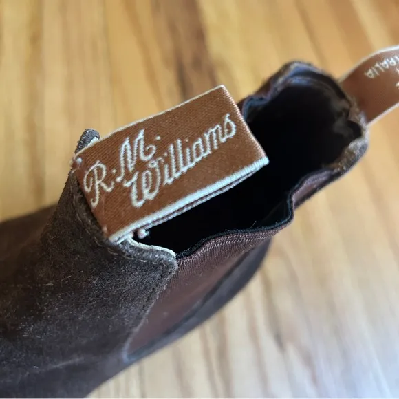 R.M. Williams Comfort Craftsman Brown Suede Chelsea Boots