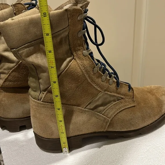 Ro-Search mens Army Combat Tactical Training lace up Boots suede canvas size 12