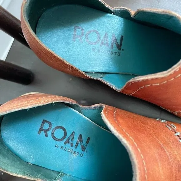 Roan Bed Stu Gaze Oats Pecan Western Ankle Boots 6.5