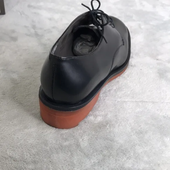 Robert Clergerie Men's Glazed Leather Lace up Dress Shoes Size 8