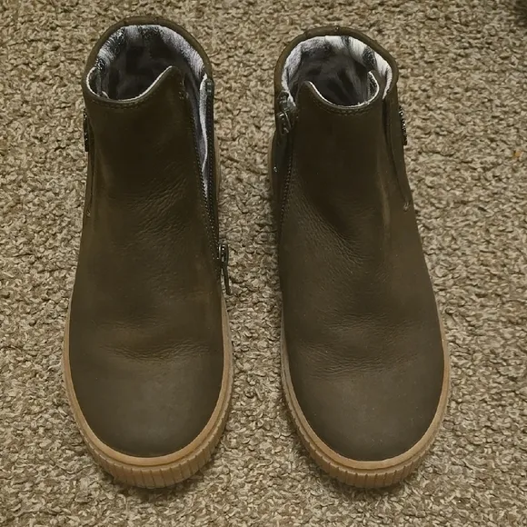 Roberto Cavalli Boys Brown Leather Ankle Boots