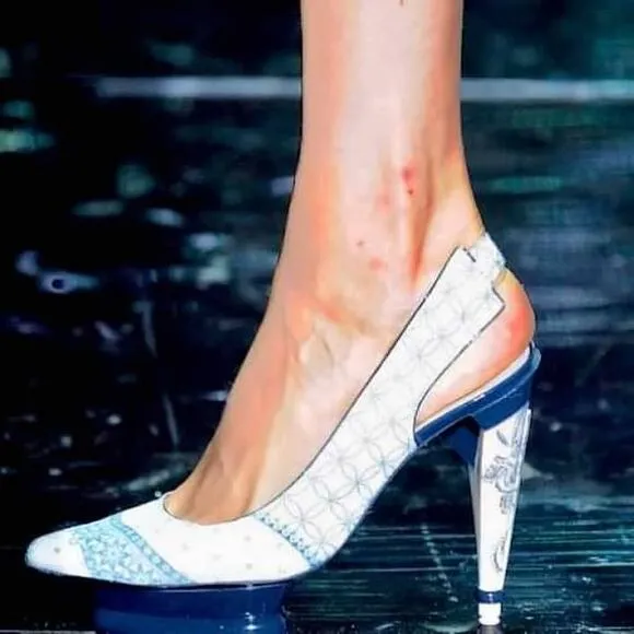 Roberto Cavalli Platform Slingback Runway Shoes