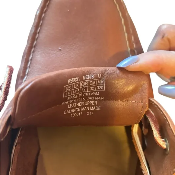 Rockport Men's Brown Boat Shoes Size 14 Excellent condition