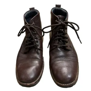 Rockport Mens Shoes Size 8 Brown Leather Lace Up Booties Adiprene by Adidas Sole