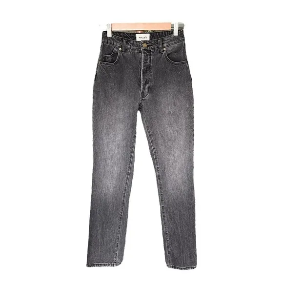 Rolla’s - Classic Straight High Rise Jeans Comfort 80’s Black Sz 25