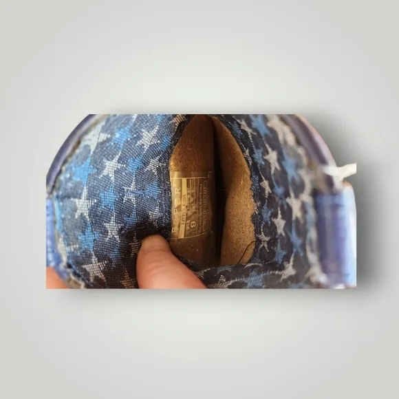 Roper Kids Blue and Brown Cowboy Boots toddler 9