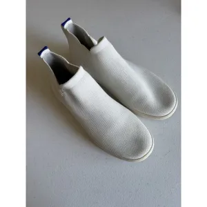 Rothy's Ankle Boots Shoes 7 Womens The Chelsea White Pull On