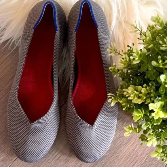 Rothy’s charcoal gray round toe size 12 flat woman’s shoes