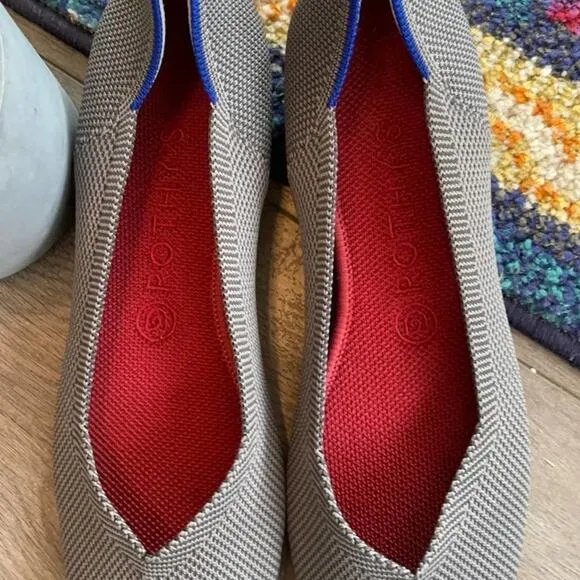 Rothy’s charcoal gray round toe size 12 flat woman’s shoes