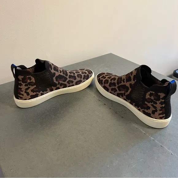 Rothy's Leopard Chelsea Boots, 9.5