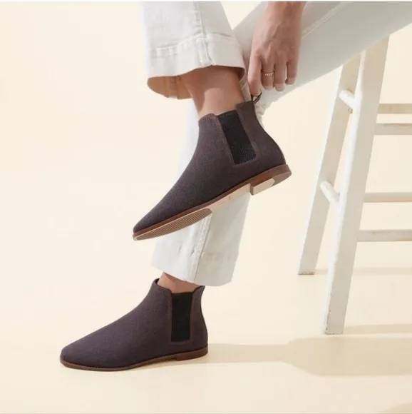 Rothy’s Merino Wool Ankle Boots | Coco Brown Size 10 Sustainable Comfort