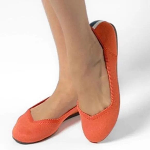 Rothys retired persimmon round toe size  6.5 woman’s flat shoes