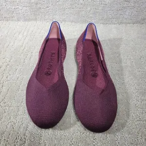 Rothy's The Flat Fig Python Round Toe Ballet Slip On Shoes Women's Size 7.5, 8