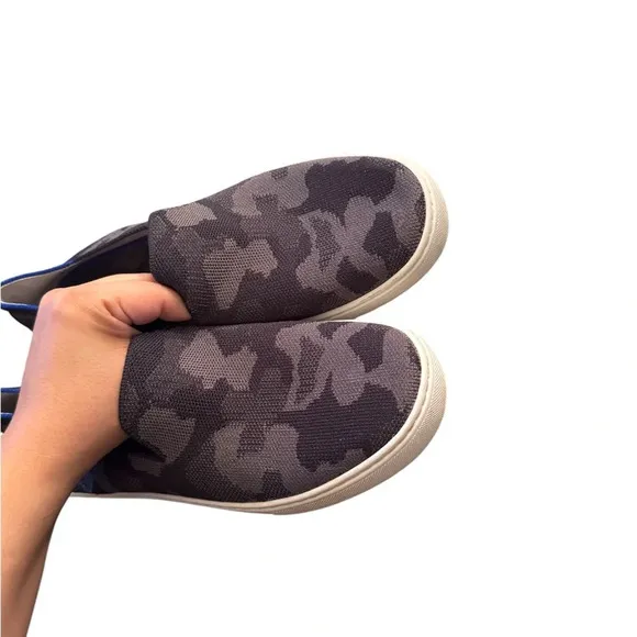 Rothy's The Original Slip On Sneaker In Grey Camo