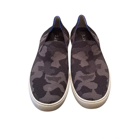 Rothy's The Original Slip On Sneaker In Grey Camo