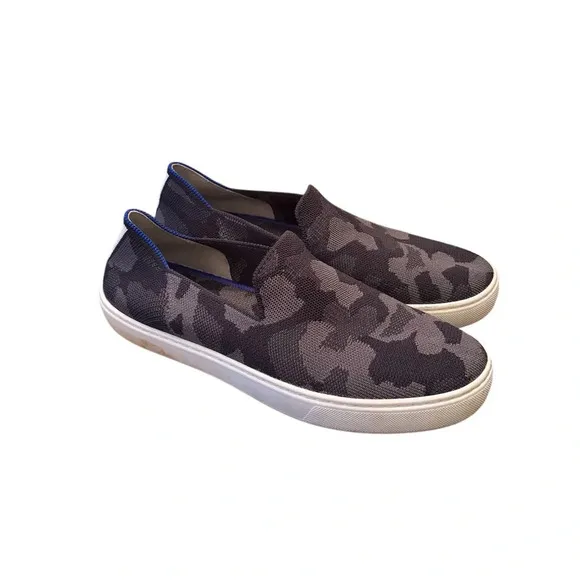 Rothy's The Original Slip On Sneaker In Grey Camo