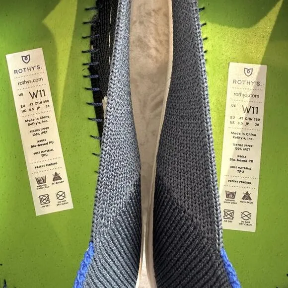 ROTHYS The Original Slip On Sneaker Navy Sz 11