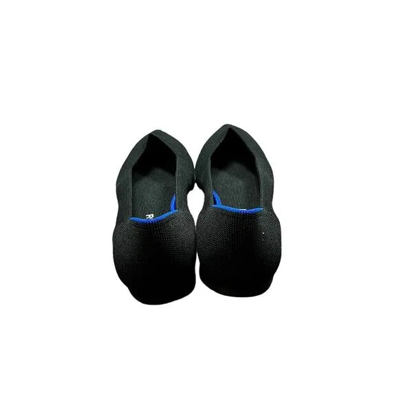 Rothy’s The Point Black Solid Flat Slip On Shoes Size 9.5