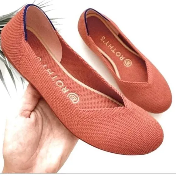 Rothys the round toe size 8 cooper woman’s flat shoes