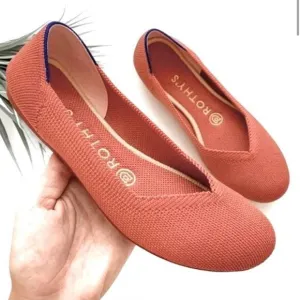Rothys the round toe size 8 cooper woman’s flat shoes