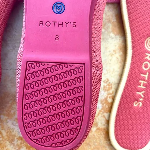 Rothys the round toe size 8 cooper woman’s flat shoes