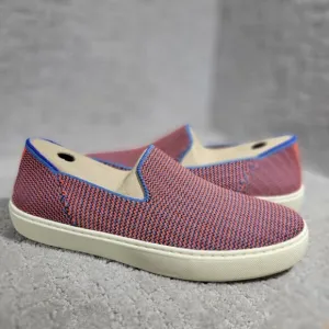 Rothy’s The Sneaker Women's Size 8 US Tangerine Triple Stitch Knit Slip On Shoes