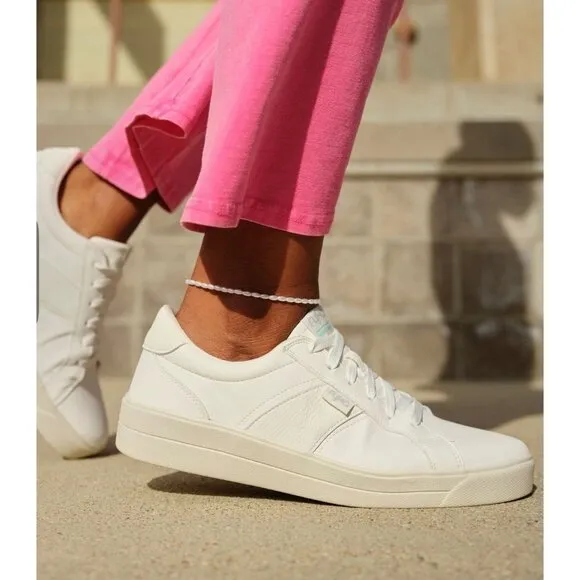 Ryka Viv Classic Oxford Lace Up Size 7M EU 37 White Leather Sneakers Women's NWO