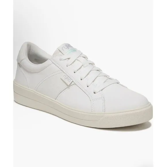 Ryka Viv Classic Oxford Lace Up Size 7M EU 37 White Leather Sneakers Women's NWO