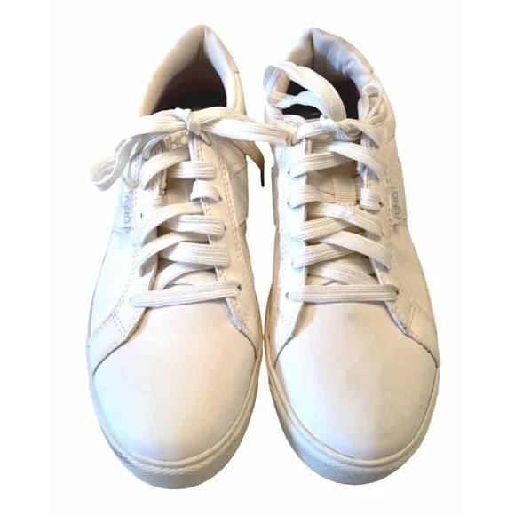 Ryka Viv Classic Oxford Lace Up Size 7M EU 37 White Leather Sneakers Women's NWO