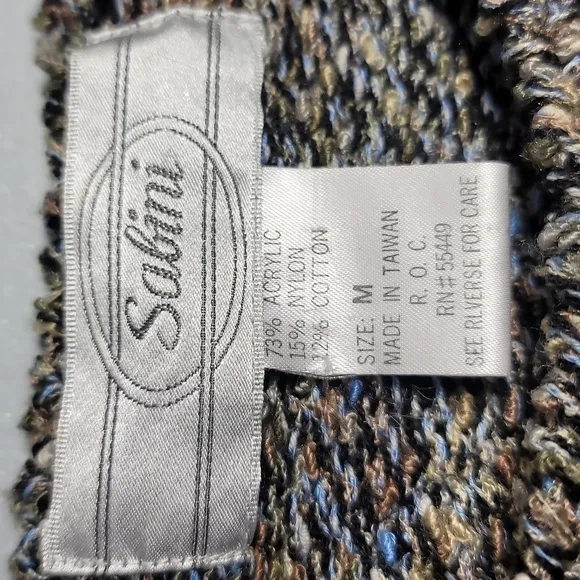 Sabini Vintage 80's Cutout Peacock Sweater