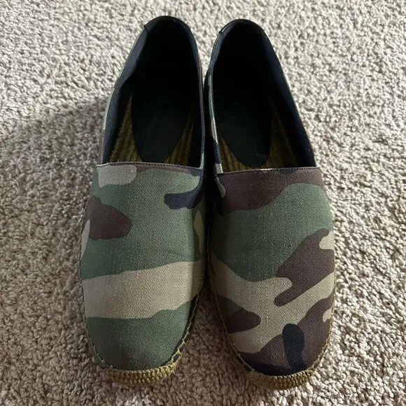 Saint Laurent *Authentic*** Green camouflage espadrille shoes