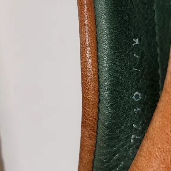 Saint Laurent Green and Tan Boat Shoes with Suede and Leather Size 12