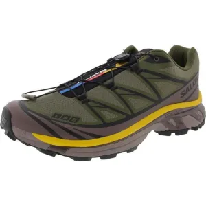 Salomon Mens XT-6 Green Ortholite Mesh Hiking Shoes New
