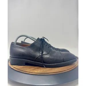 Salvatore Ferragamo Classic Black Leather Lace Up Oxford Shoes Men's Size 11.5