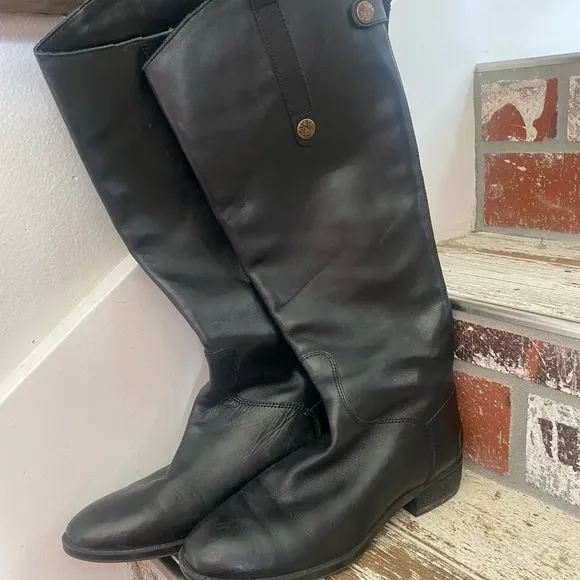 SAM EDELMAN black boots! 😎EUC😎LOTS of LIFE left in these BEAUTIES!! See pic...
