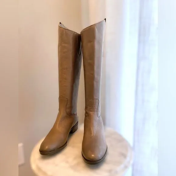 Sam Edelman Grey Penny Riding Boots Size 5.5M