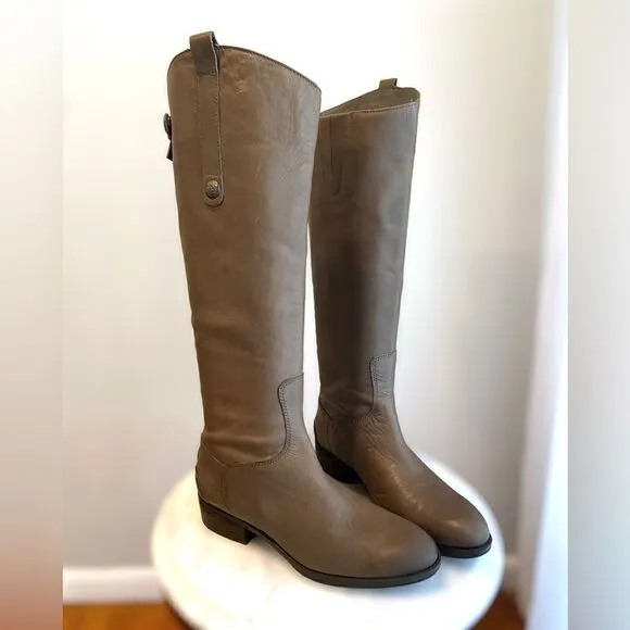 Sam Edelman Grey Penny Riding Boots Size 5.5M