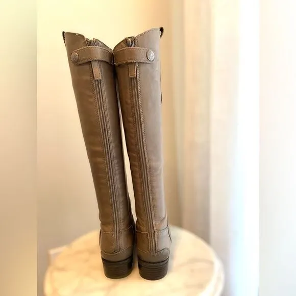 Sam Edelman Grey Penny Riding Boots Size 5.5M