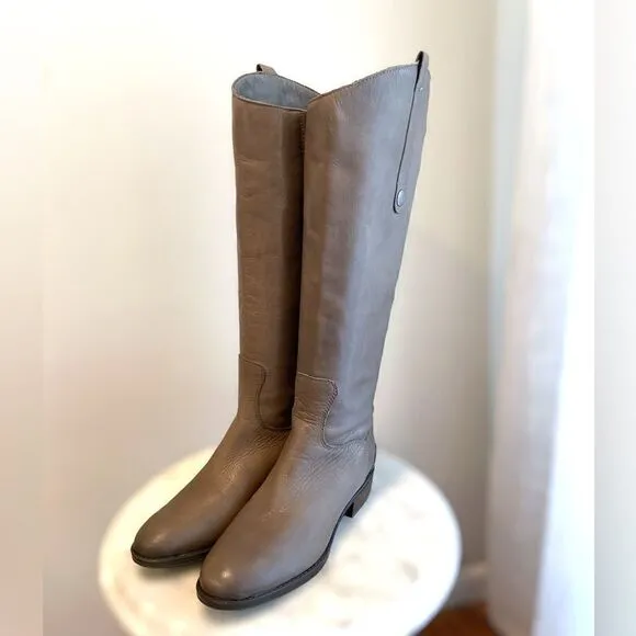 Sam Edelman Grey Penny Riding Boots Size 5.5M