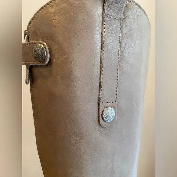 Sam Edelman Grey Penny Riding Boots Size 5.5M