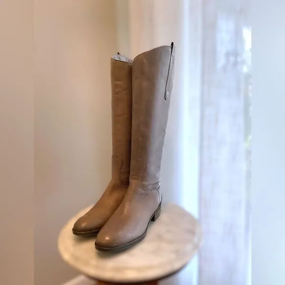 Sam Edelman Grey Penny Riding Boots Size 5.5M