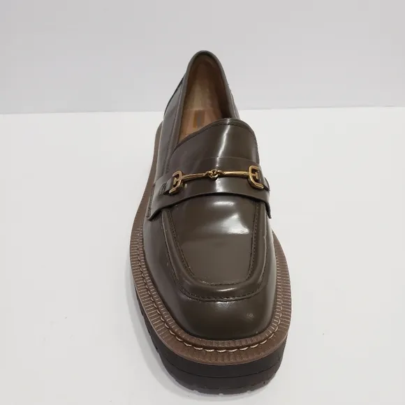 Sam Edelman Laura Lug Sole Leather Loafer Shoes 8