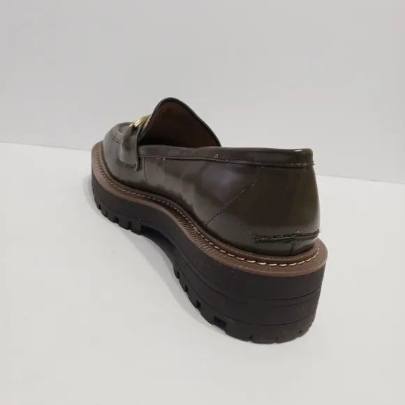 Sam Edelman Laura Lug Sole Leather Loafer Shoes 8